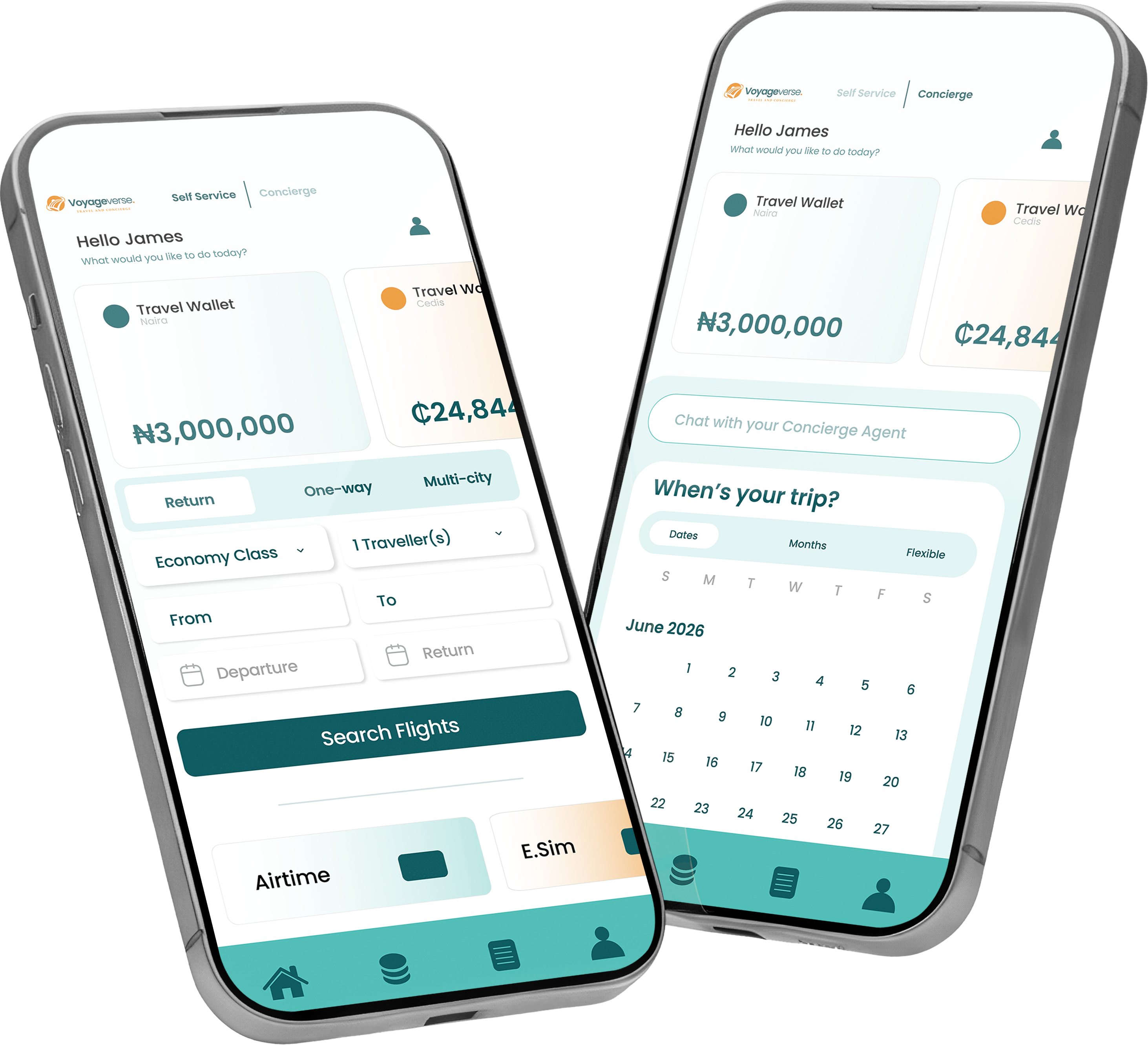 Traveler using the VoyageVerse app
